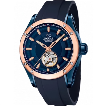 Special Edition Automatic Rosabelagt og blå rustfri stål Soprod A10-2 Herre ur fra Jaguar, J812_1